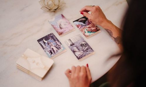 Inside look at a Tarot Card Reading in Shine Sedona's consult room