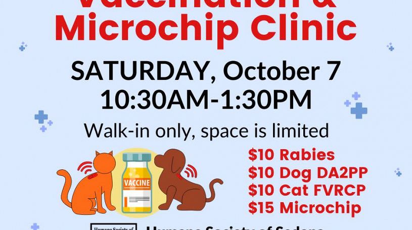 Low Cost Vaccination Microchip Clinic Visit Sedona Events Calendar