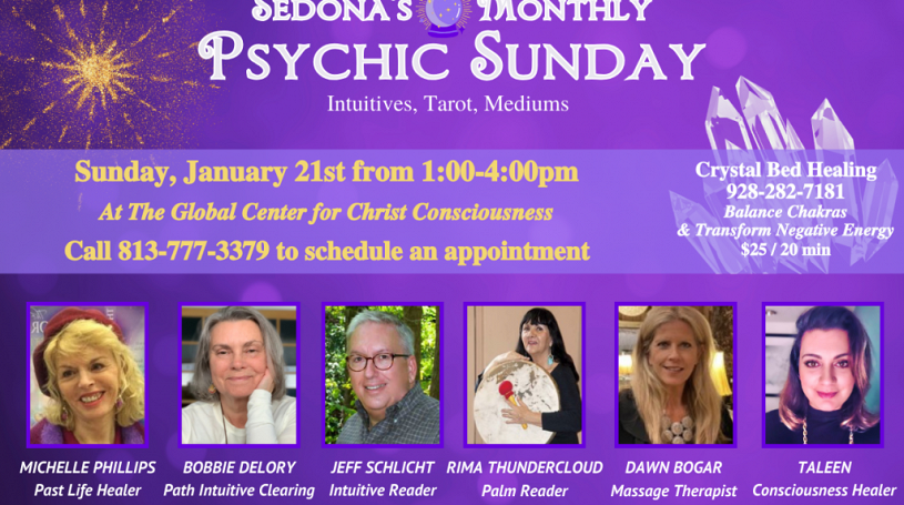 Sedona s Monthly Psychic Sunday Visit Sedona Events Calendar